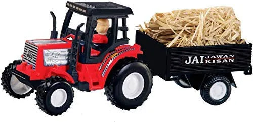 Farmer Tractor Toy with Trolley Toy for Kids
