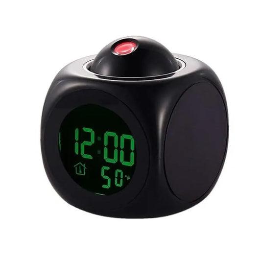 Voice Projection Alarm Clock with Weather Station, LED, Temperature and Wake Up Projector