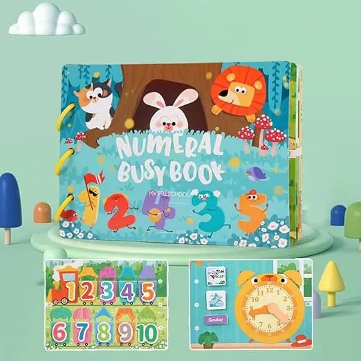 Montessori Quiet Book, Montessori Busy Book for Kids to Develop Learning Skills, Preschool Educational Toy for Boys and Girls