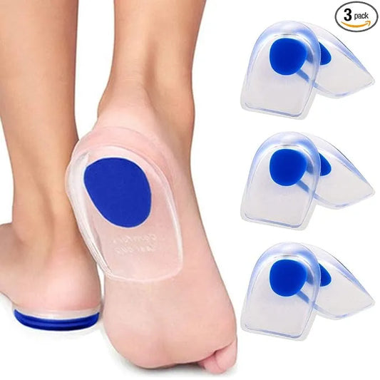 Silicone Gel Heel Protector | Insole Cups for Swelling, Pain Relief, Foot Care Support Cushion | Shoe Heel Pad - for Men and Women