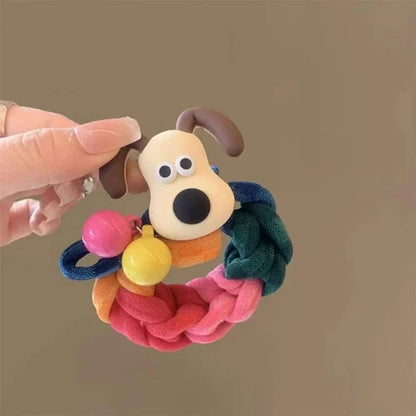 Cute Dog Elastic Hair Bands (multicolour)