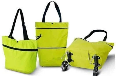 Foldable Shopping Trolley Bag with Wheels Folding Travel Luggage Bag/Vegetable, Grocery, Shopping Trolley Carry Bag