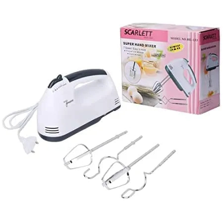 260 Watt Hand Held Electric Egg Beater Hand Mixer Easy Mix Variable Control Mixer - Kitchen Baking Tools