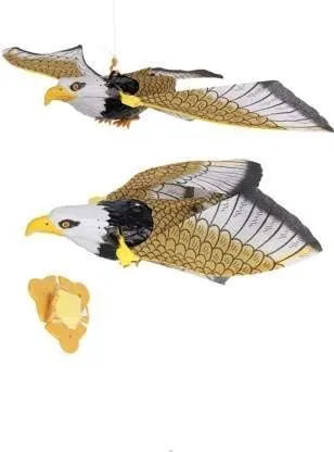 Children Electronic Flying Eagle Toy Flying Sling Hovering Birds Toy Flashing Gift with Stick No Batteries