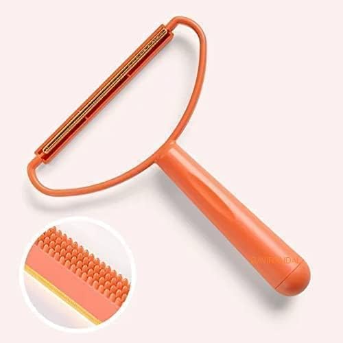 Mini Portable Manual Lint Remover Reusable Lint Remover for Clothes and Carpet Hair Remover for Couch Multicolor (Pack of 2)