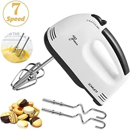 260 Watt Hand Held Electric Egg Beater Hand Mixer Easy Mix Variable Control Mixer - Kitchen Baking Tools