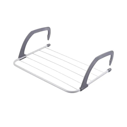 Clothes Drying Rack Shelf Balcony Window Laundry Hanger Clothing