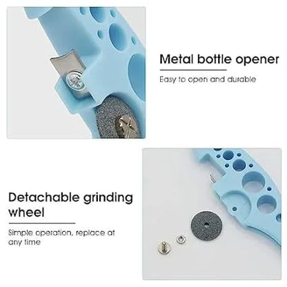 Ampule Cutter with 5 Replaceable Grinding Wheels, Ampoule Cutter for Doctors, Nursing Glass Bottle Cutter, Breaker, Suitable for Home Daily or Medical Use, Cut The Ampoule