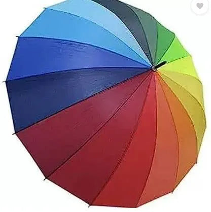 Rainbow Umbrella for Kids Umbrella with Waterproof Case and Whistle UV Sun Umbrella Small Umbrella Set of 1 Multicolor