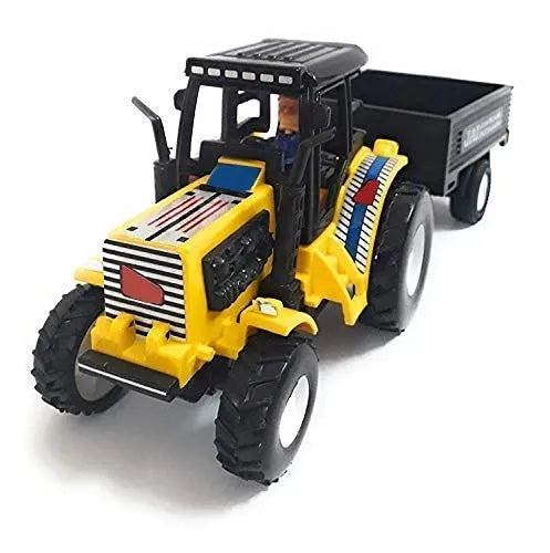 Farmer Tractor Toy with Trolley Toy for Kids