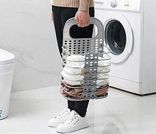 Wall Mounted Bathroom Hanging Mesh Laundry Basket