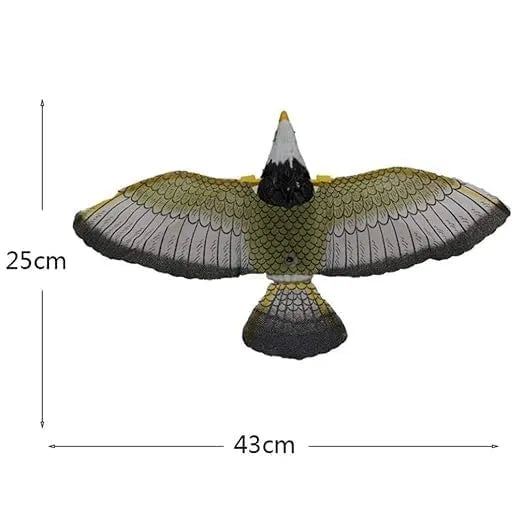 Children Electronic Flying Eagle Toy Flying Sling Hovering Birds Toy Flashing Gift with Stick No Batteries