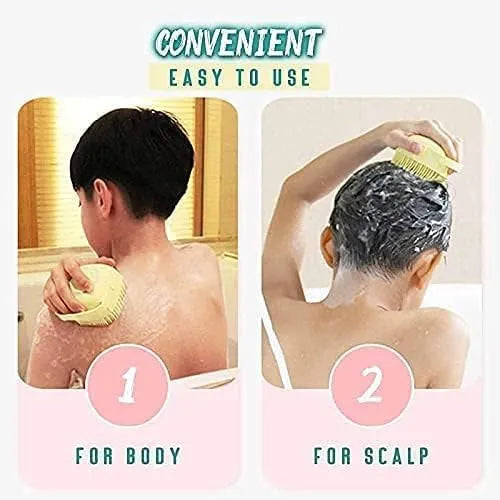 Body scrubber for bathing silicone bath body brush body bath brush bathing brush dry brush silicone gel shower gel Body scrubber sponge scrubber for shower Bath sponge brush