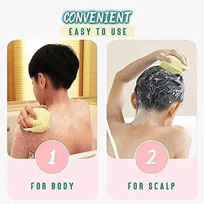 Body scrubber for bathing silicone bath body brush body bath brush bathing brush dry brush silicone gel shower gel Body scrubber sponge scrubber for shower Bath sponge brush