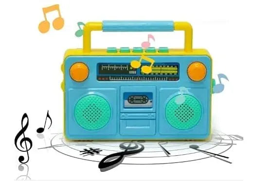 Cute Mini Multifunction Radio Musical Instruments Story Toy with Different Modes and Animal Sound and Led Lighting Musical Toy for Kids