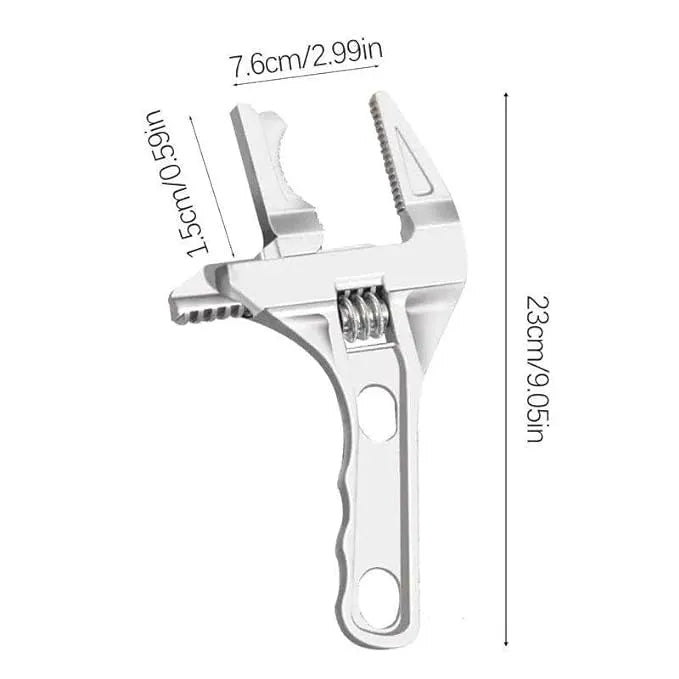 Short Shank Large Opening Wrench 6-68mm Adjustable Wrench Bathroom Spanner Wide Jaw Ultra-thin Wrench Fit for Bathroom Kitchen Sink Washbasin Tube Nut