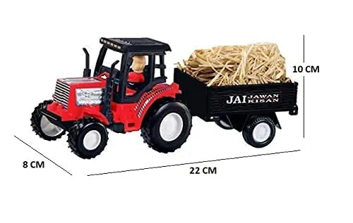 Farmer Tractor Toy with Trolley Toy for Kids