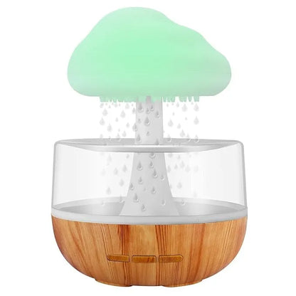 Cloud Rain Diffuser, Snuggle Cloud, Light Humidifier - Raindrop Humidifier, Relaxing Sound, Mushroom Waterfall Lamp, Essential Oil Diffuser for Home Office