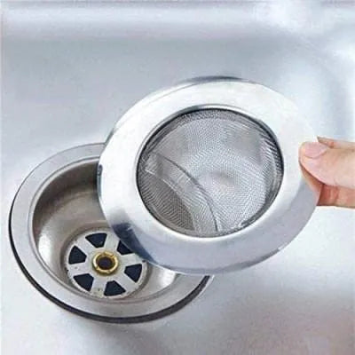 Stainless Steel Sink Strainer Kitchen Drain Basin Basket Filter Stopper Drainer/Jali (4-inch/10 cm)