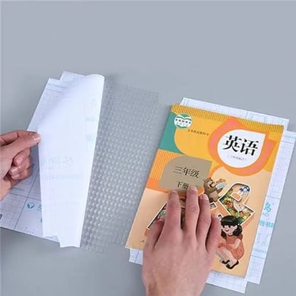 Transparent Paper Sticker Book Cover Film Clear Matte for Craft 30Pcs,Waterproof School Textbook Protective Case Cover