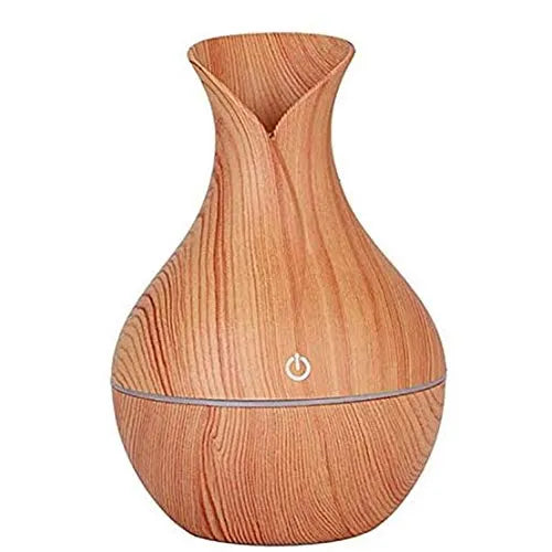 Wooden Air Humidifier with Led Night Light Colorful Change for Car, Office, Babies