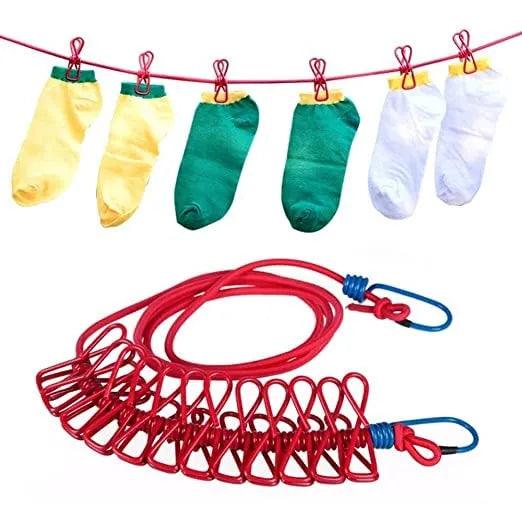 Clothesline Laundry with 12 clip