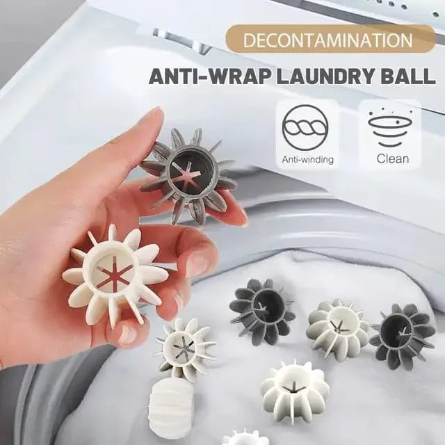 Washing Machine Special Ball Silicone Tidy Clothes Deep Cleaning Anti-Winding Laundry Washing Balls Washer Balls Reusable Laundry Balls Reusable Laundry Balls Scrubbing Balls 8Pcs