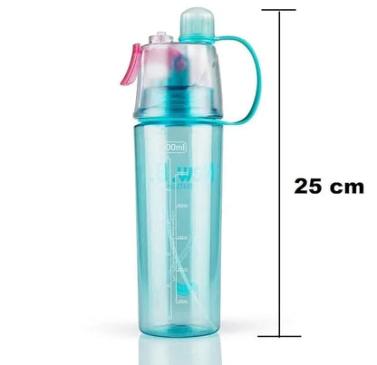 New B. Mist Spray Water Bottle for Outdoor Sports and Gym, Cycling, Camping & Hiking 600 ML (Multicolour)