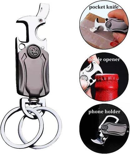 5 IN 1 ROTATING KEYCHAIN