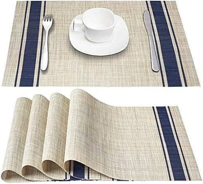 TABLE MAT BLUE LINE 4 PCS