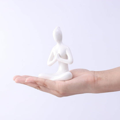 3 PCS YOGA POSE STATUE SET