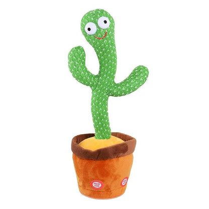 Dancing Cactus Toy, Sing+Repeat+Dancing+Recording+LED plant (Green)  (Green)