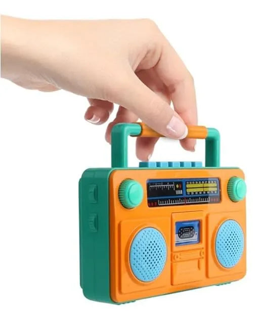 Cute Mini Multifunction Radio Musical Instruments Story Toy with Different Modes and Animal Sound and Led Lighting Musical Toy for Kids