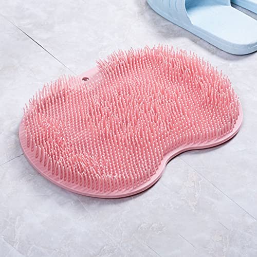 Silicone Bath Massage Cushion with Suction Cup, Shower Foot Scrubber Brush Foot Bath Mat Scrubber, Lazy Wash Feet Bathroom Mat - Pack of 1