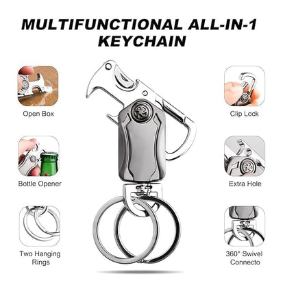 5 IN 1 ROTATING KEYCHAIN