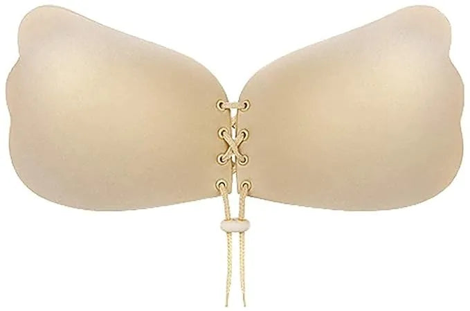 Women's & Girls Nipple Cover Strapless Bra,Instant Breast Lift Sticky Bra Backless Invisible Push up Self Adhesive Bra Reusable Breast Lift Up Wire Free Bra for Sagging Breast  (Backless Bra MULTICOLOUR)