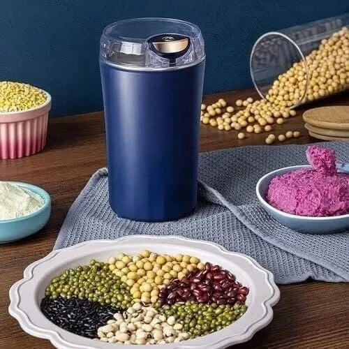 Electric Coffee Grinder Dried Spice and,Grinder and Chopper Crusher for Home,Detachable Cup, diswash Free, Blade & Cup Made with stianlees Steel - Push-Button Control