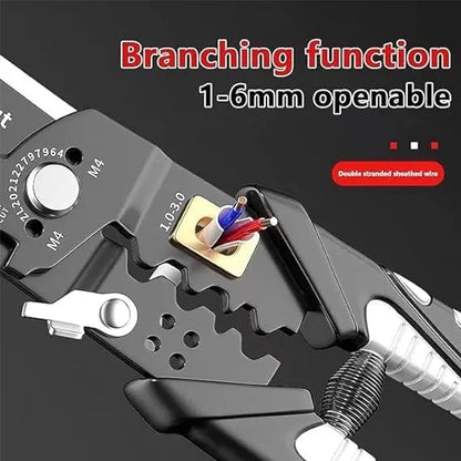 25-in-1 Wire Stripper, Multifunctional Wire Stripping Tool, Cable Stripper Tool, Wire Crimping Tool, Wire Cutter Stripping Tool for Electric Cable Stripping Cutting and Crimping