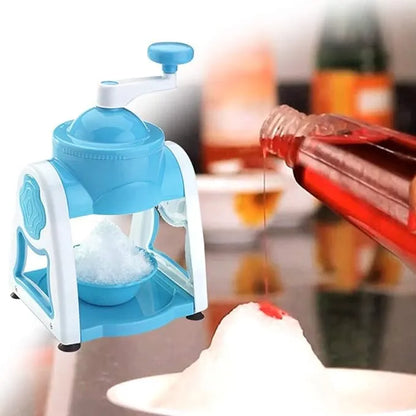 Manual Ice Gola Snow Maker Machine, with Blade for Home (Multicolor)