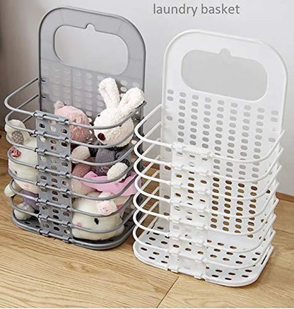 Wall Mounted Bathroom Hanging Mesh Laundry Basket