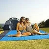 Beach Mat with Portable Case Bag and 4 Fixed Nails for Beach, Camping, Music, Hiking, and Grass Trips