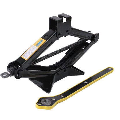 Scissor Jack 1.5 Tons (3,307 lbs) car Jack Capacity Saving Strength Design (Car Jack with Wrench)