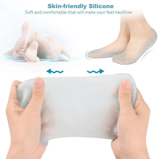 Anti Crack Full Length Silicone Foot Protector Moisturizing Socks for Foot-Care and Heel Cracks,socks for cracked feet,heel pad for heel pain,anti crack heel socks