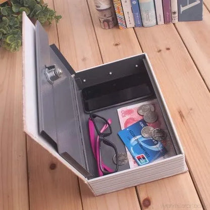 Hidden Safe Book Dictionary Style Locker Vault Box with 2 Keys Jewelry Cash Box Locker Book Safe Mini Locker for Office Home