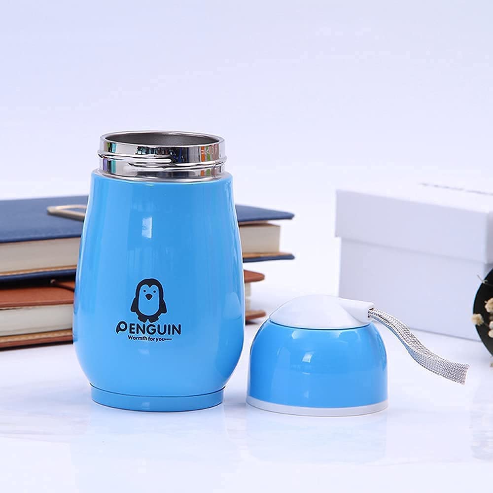 Penguin Thermos Bottle,Hot and Cold Water Bottle, Portable Thermos Bottle Vacuum Cup in Random Color (300 ML)