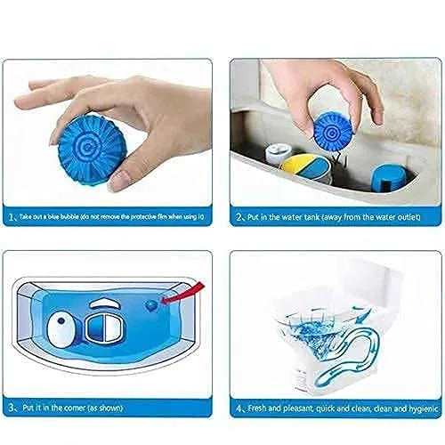 Toilet Bowl Deodorizer Cleaner Powerful Automatic Flush For Bathroom Cleaning Ball Tablets For Bathroom Toilet Bowl Cleaner Tablet