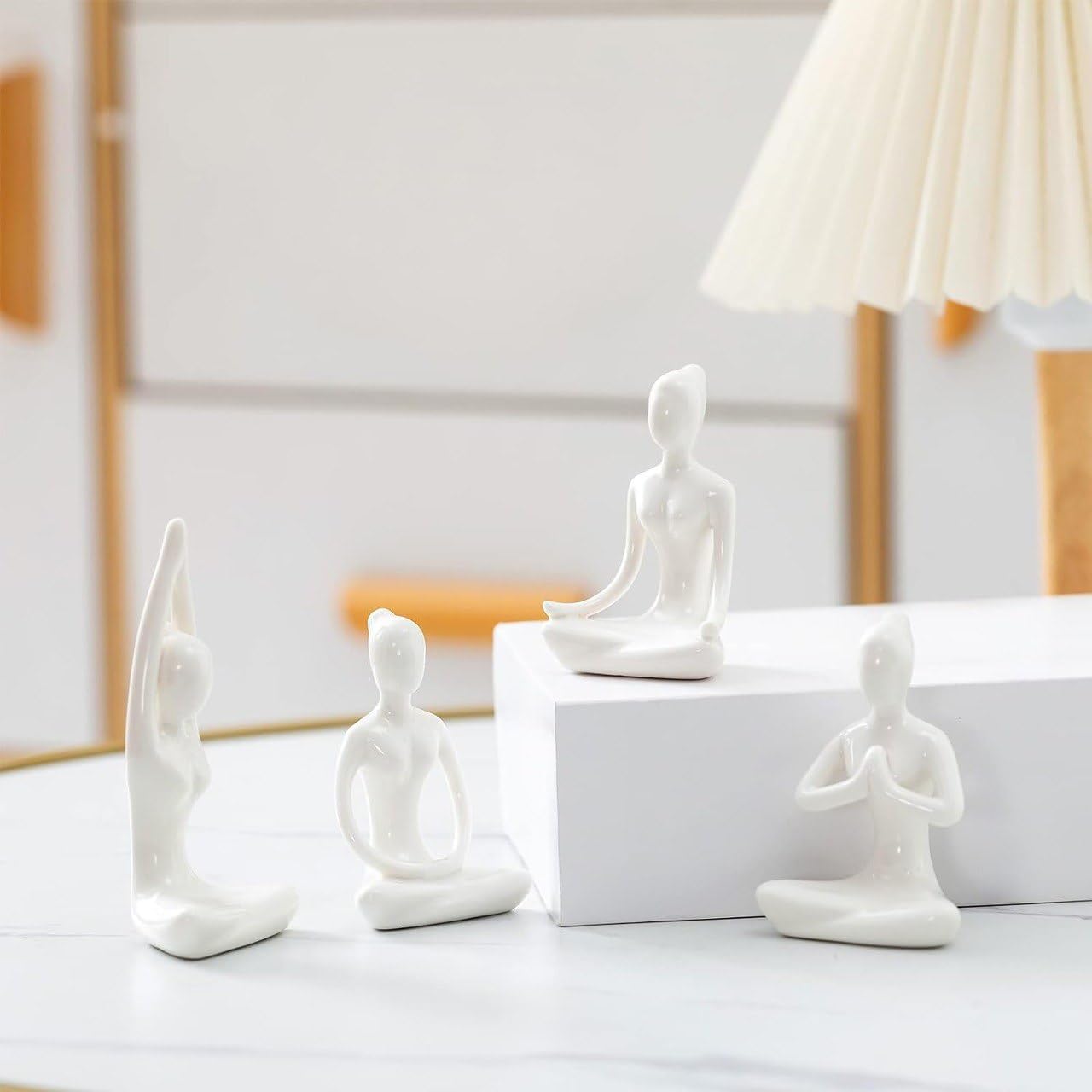 3 PCS YOGA POSE STATUE SET