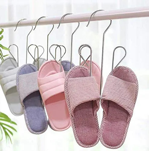 Stainless Steel Shoes Hanger Drying Rack for Dehumidifying Hanging Leather Shoes,Double Hook Design Drying Shelf Storage Organizer,Closet Organizer Storage