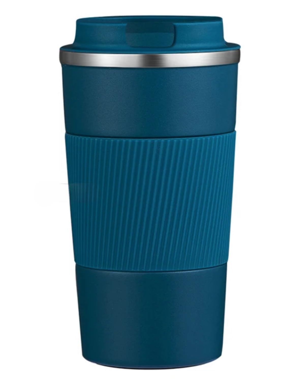 COFFEE CUP TRAVEL BLUE RUBBER