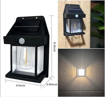 Solar Interaction Wall Lamp Outdoor Waterproof Up and Down Luminous Lighting Solar LED Wall Light Induction Lamp Villa Garden Lights Yard Patio Fence Lamps